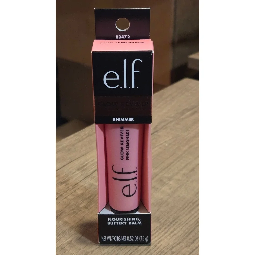 elf Glow Reviver Melting Lip Balm Pink LemonadeShimmer Glossy 0.52oz NEW
